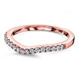 Kobelli Diamond Curved Wedding Band 1/5ct.tw 62475 Series 14k guld 62475D/4.5R