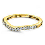 Kobelli Diamond Curved Wedding Band 1/5ct.tw 62475 Series 14k Gold 62475D/4.5Y