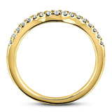 Aliança de casamento curvada de diamante Kobelli 1/5ct.tw 62475 série ouro 14k