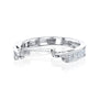 Kobelli Princess Diamond Channel Set Wedding Band in 14k White Gold