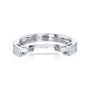 Kobelli Princess Diamond Channel Set Wedding Band in 14k White Gold