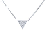 Kobelli triangel diamanthalsband 14k vitguld 62481-ww