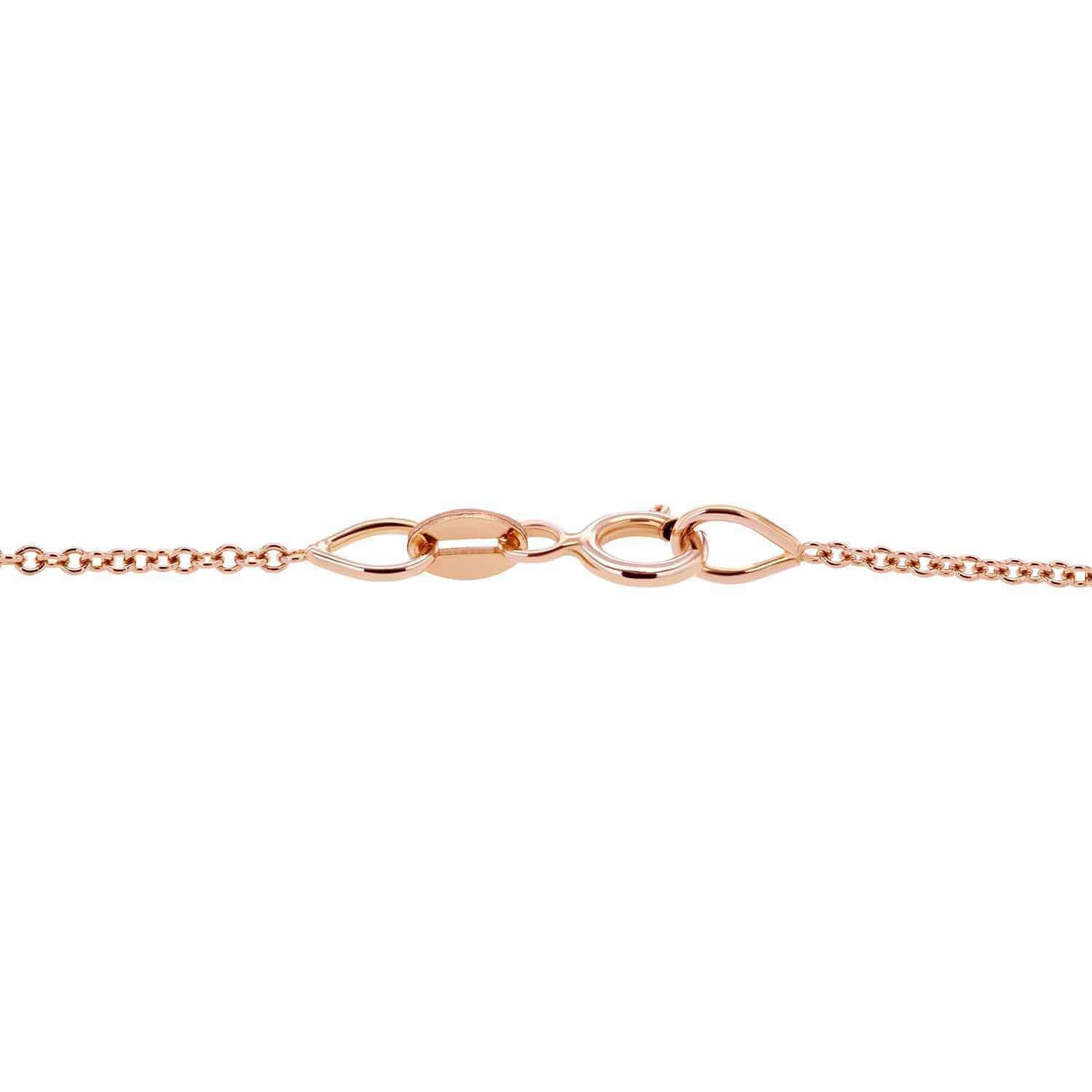 Kobelli Triangle Black Diamond Necklace 14k Rose Gold 62481BK-RR