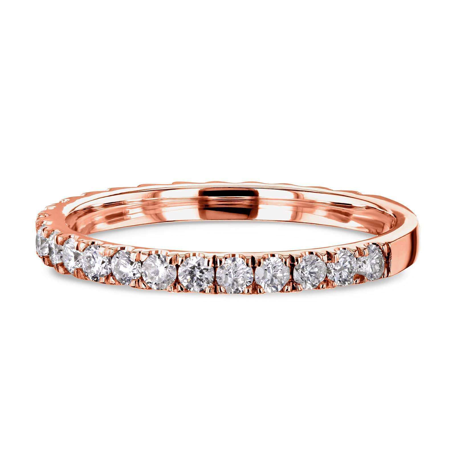 Kobelli Diamond 3-Quarter Eternity Wedding Band 14k 1/2 Carat 62485D/4.5R