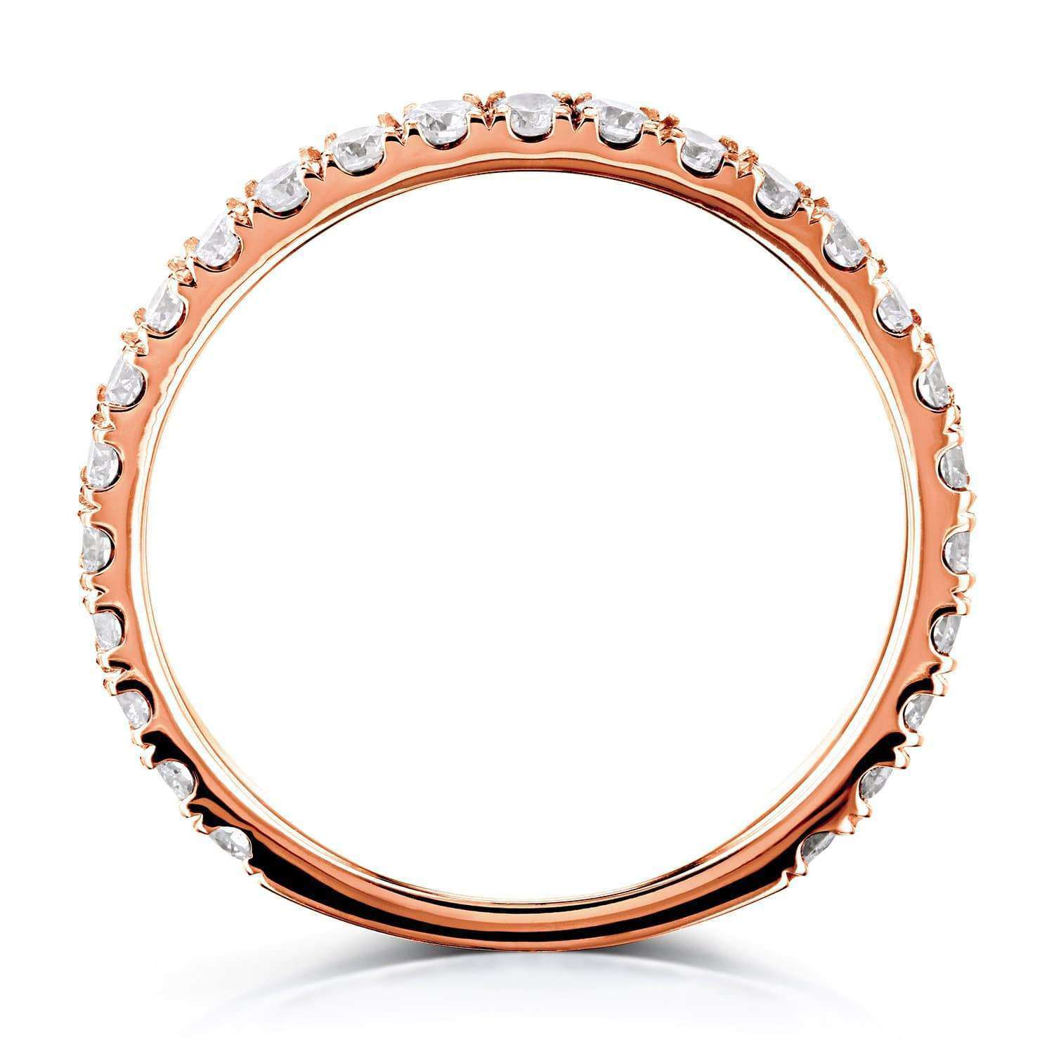 Kobelli Diamond 3-Quarter Eternity Wedding Band 14k 1/2 Carat