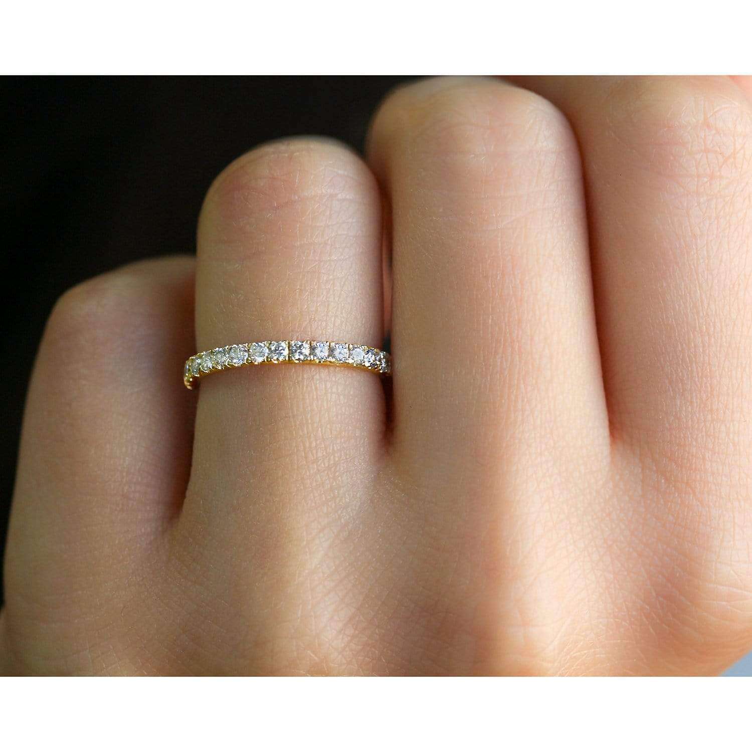 Kobelli Diamond 3-Quarter Eternity Wedding Band 14k 1/2 Carat