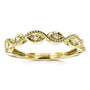 Kobelli Accent Diamond Stackable Braided Fashion Ring in 10k Yellow Gold