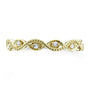 Kobelli Accent Diamond Stackable Braided Fashion Ring in 10k Yellow Gold