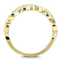 Kobelli Accent Diamond Stackable Braided Fashion Ring in 10k Yellow Gold