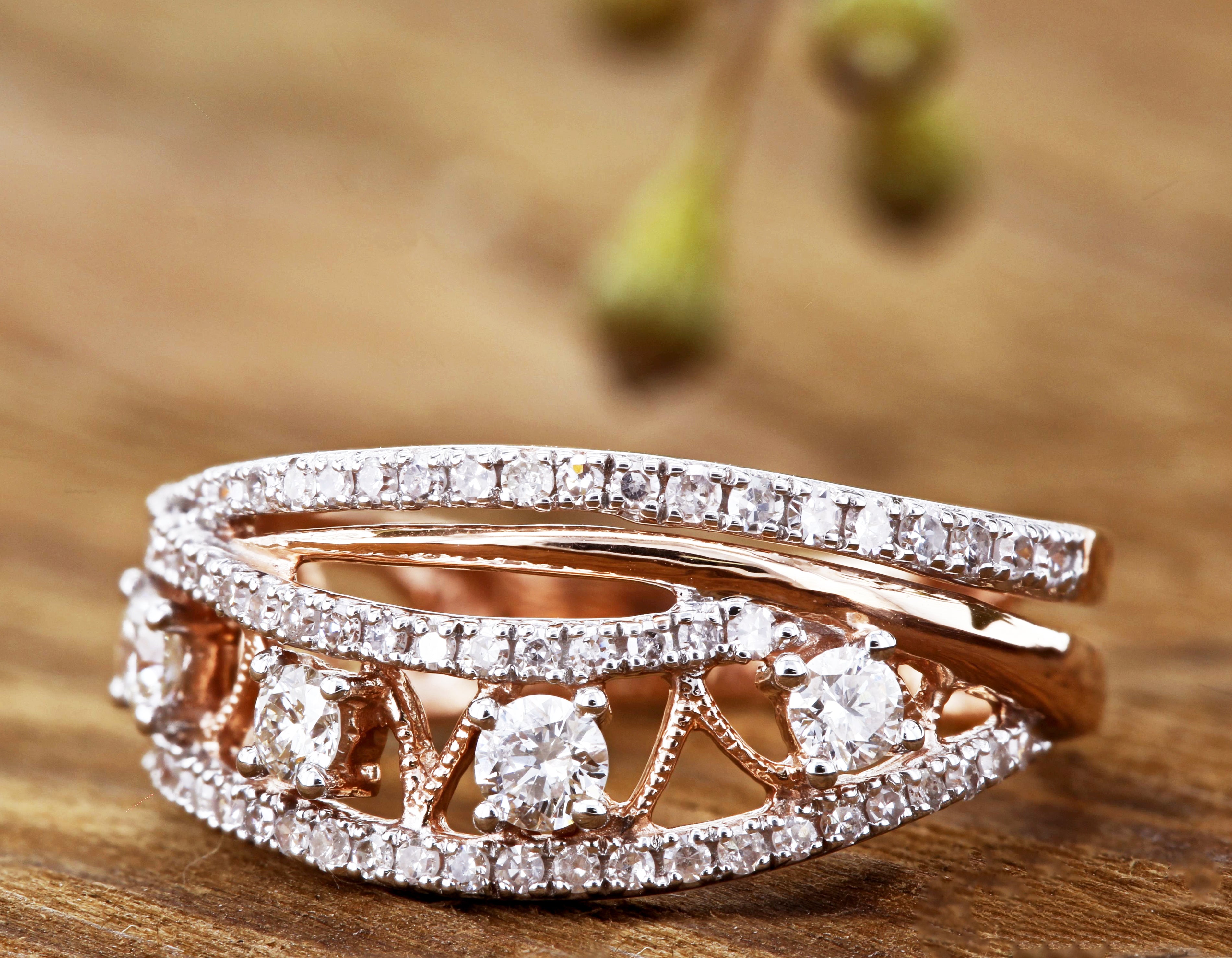 0.5 Carat Natural Diamond Anniversary Ring