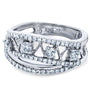 Kobelli Diamond Anniversary Band Asymmetrical 1/2 CTW 10k White Gold