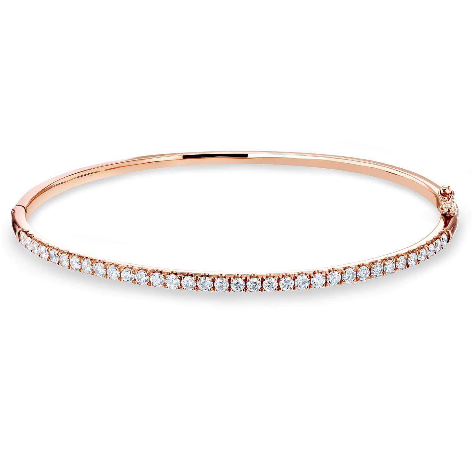 Kobelli Diamond Bangle Standard Medium 60mm x 50mm 1 CTW 10k Gold 62490-R