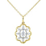 Kobelli Diamond Floral Pendant Necklace 1/4 CTW 10k Yellow Gold, 18in Chain 62493-Y