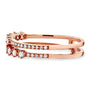 Kobelli Diamond Two Row Fashion Band 1/4 CTW 10k Rose Gold