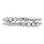 Kobelli Diamond Two Row Fashion Band 1/4 CTW 10k White Gold