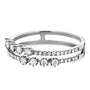 Kobelli Diamond Two Row Fashion Band 1/4 CTW 10k White Gold