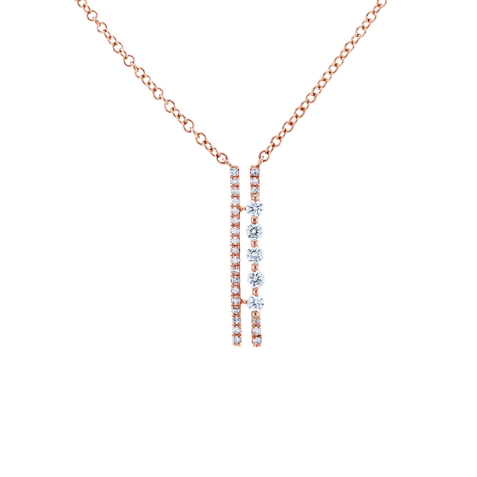 0.16 Carat Natural Diamond Cosmo Bubble Y-Necklace