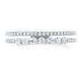 Kobelli Diamond Two-Row Parallel Band Fashion Ring 1/4 CTW 10k White Gold