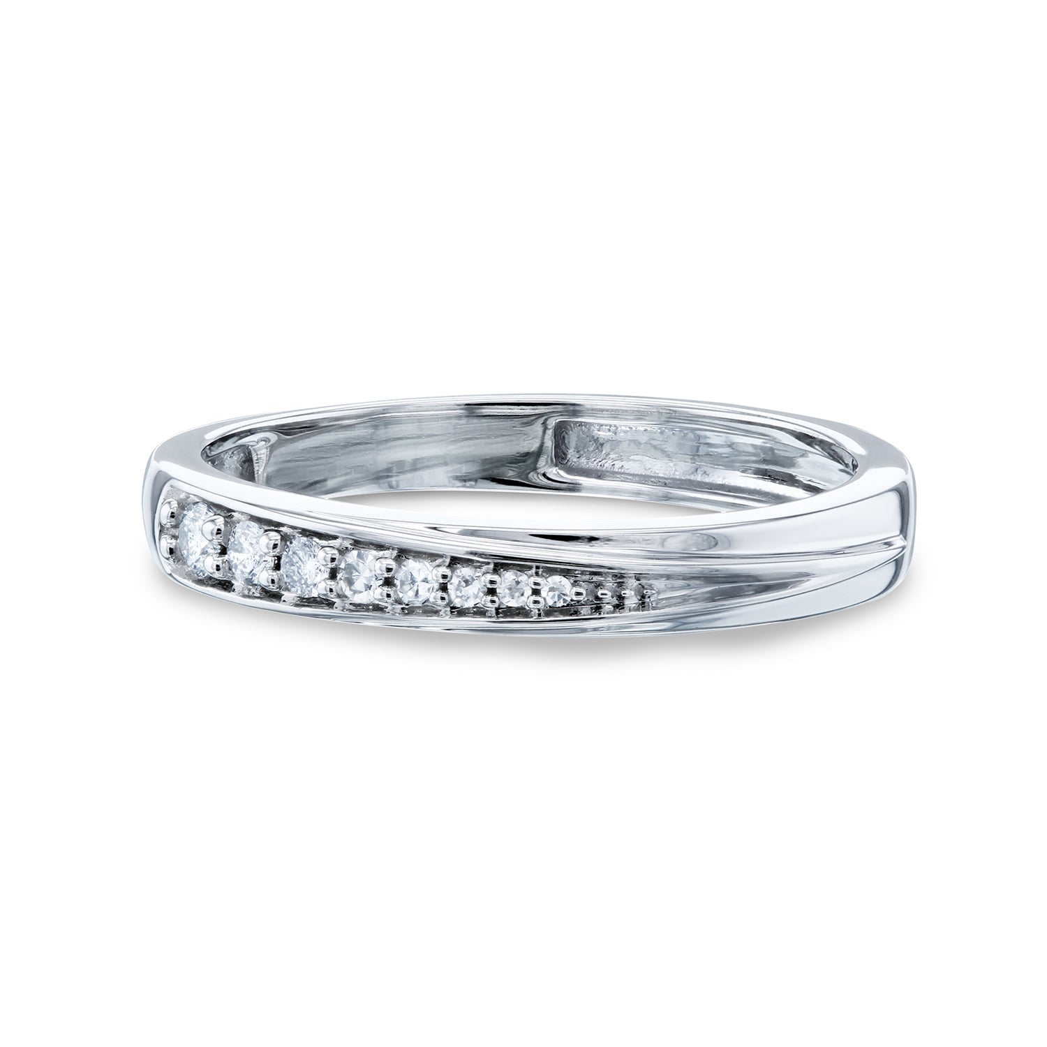 Natural Diamond Accent Dash Ring