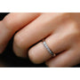Kobelli White Diamond Dash Ring 10k White Gold