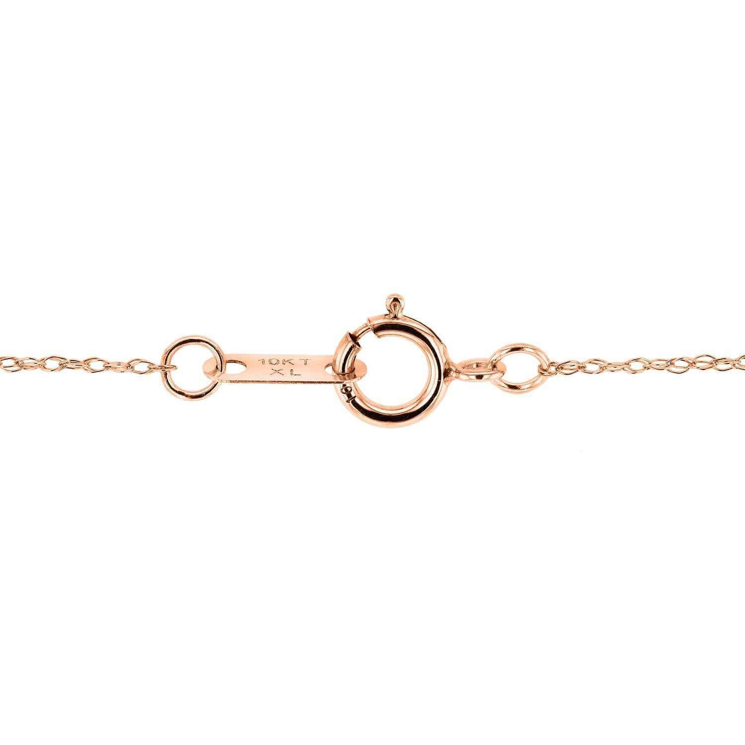 Kobelli Rhombus Geometric Diamond Necklace 10k Rose Gold, 18 Inch 62510-R