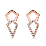 Kobelli Diamant-Drachenpfeil-Ohrringe aus 10 Karat Gold