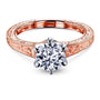 Kobelli Vintage 6-Prong 1 Carat Solitaire Diamond Ring - Multiple Gold Options