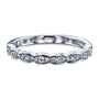Kobelli Diamond Antique Wavy Wedding Band 1/6 Carat TCW 14k Gold