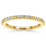 Conjunto de anéis de noiva redondos brilhantes de moissanite e diamante Halo de 3 peças 2 1/2 CTW ouro amarelo 14k (DEF/VS, GH/I)