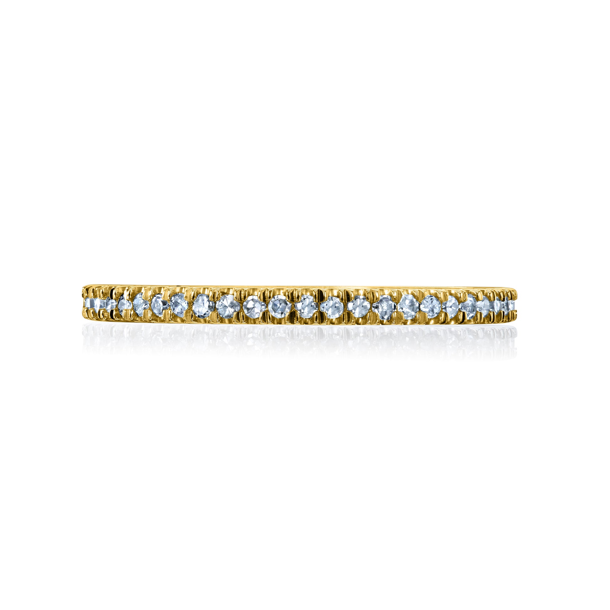 0.14 Carat Natural Diamond Half Eternity Petite Ring