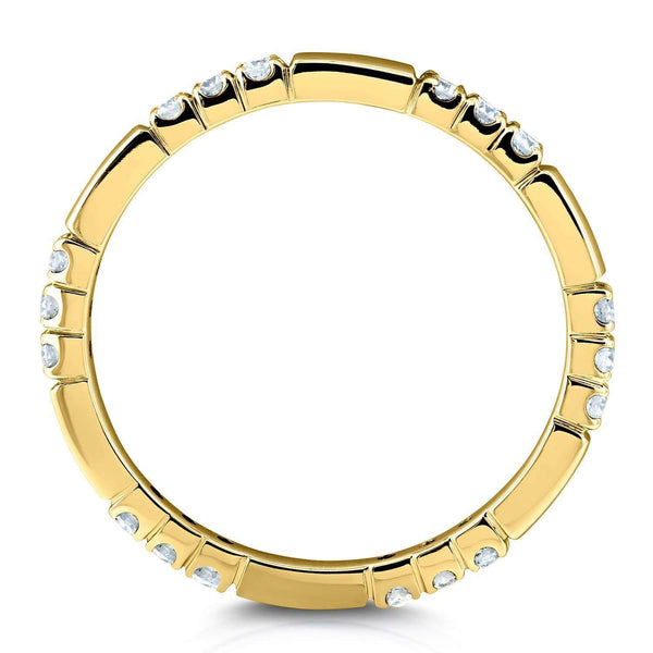 0.2 Carat Natural Diamond Tri-stone Pattern Ring