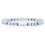 Kobelli Tri-stone Pattern Diamond Band 10k White Gold