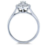 Kobelli Pear Double Halo Diamond Ring 14k White Gold