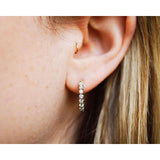 Kobelli 1 Carat Huggie Diamond Earrings 14k Yellow Gold 62540-Y