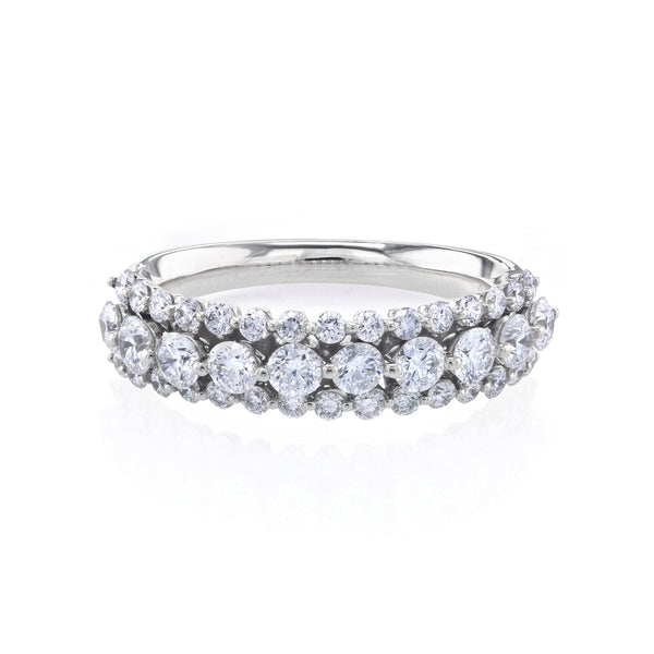 Kobelli Triple Row Diamond Bubble Ring