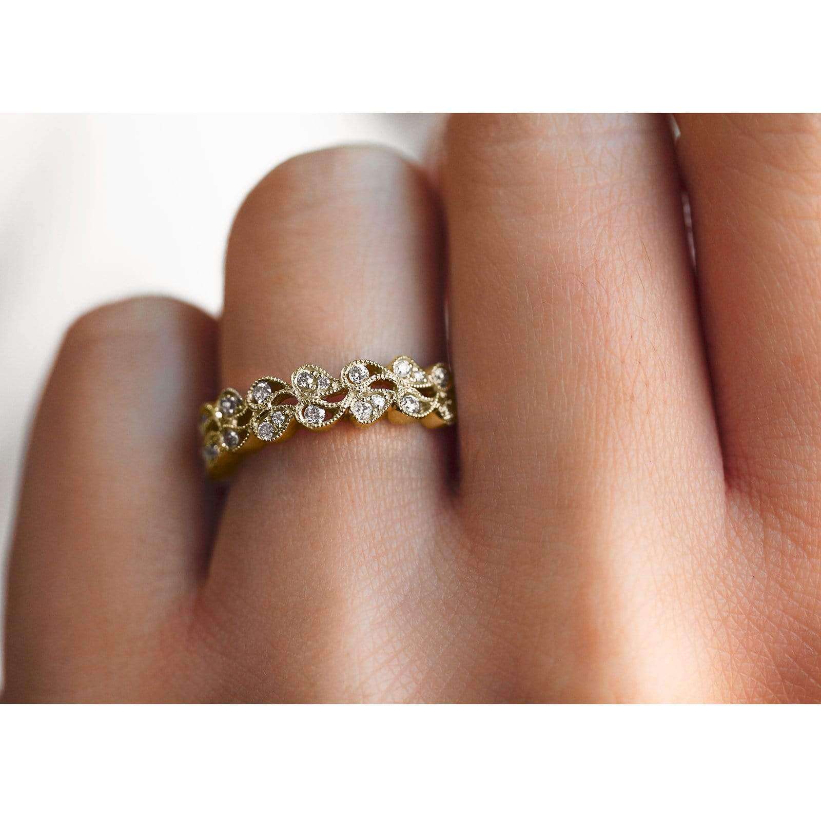 0.25 Carat Natural Diamond Lupine Ring