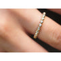 Kobelli Ribbed Bezel Diamond Band 10k Yellow Gold