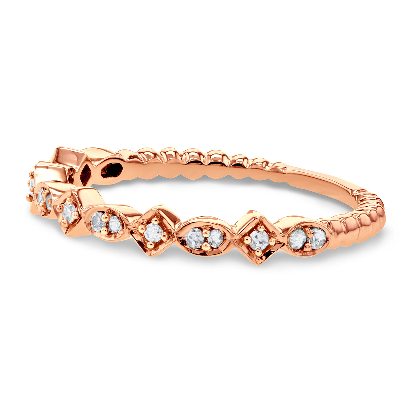 Stackable Fashion Diamond Ring 1/10 CTW 10k Gold – Kobelli