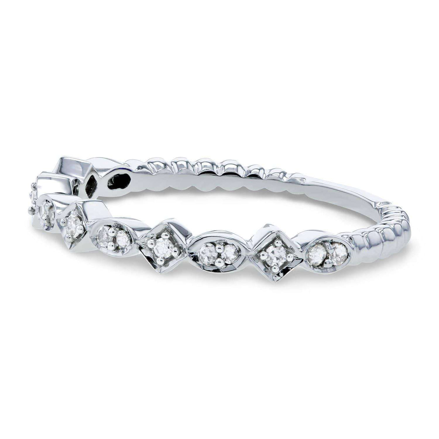 Stackable Fashion Diamond Ring 1/10 CTW 10k Gold – Kobelli