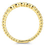 Kobelli Ribbed Navette Pattern Diamond Accent Band 10k Yellow Gold