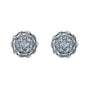Kobelli Cluster Diamond Stud Earrings 10k Gold