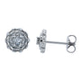 Kobelli Cluster Diamond Stud Earrings 10k Gold