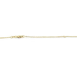 Kobelli Diamant-Akzent-Tropfen-Stations-Halskette aus 14 Karat Gold