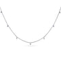 Kobelli Diamond Accent Drops Station Necklace 14k Gold 62554/W