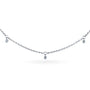 Kobelli Diamond Accent Drops Station Necklace 14k Gold