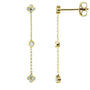 Kobelli Floral Diamond Chain Earrings 14k Yellow Gold 62556-Y