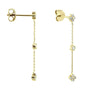 Kobelli Floral Diamond Chain Earrings 14k Yellow Gold 62556-Y