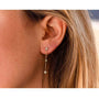 Kobelli Floral Diamond Chain Earrings 14k Yellow Gold 62556-Y