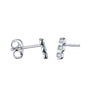 Kobelli 1/15ct Diamond Bezel Set Trio Stud Earrings