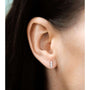 Kobelli 1/15ct Diamond Bezel Set Trio Stud Earrings